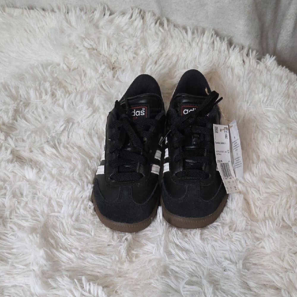 Adidas Kids Black and White Sneakers